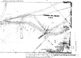 Plat Map of Milwaukee Road Facilities at Tanner, Washington, undated