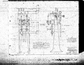 Northern Pacific Engineering Drawing, Boiler House at Parkwater, Washington, 1911
