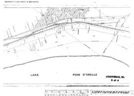 Plat Map of Northern Pacific Facilities at Kootenai, Idaho, 1934