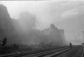 Sperry flour mill demolition at Tacoma, Washington in 1973.