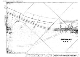 Plat Map of Milwaukee Road Facilities at Eastham, Montana, 1917