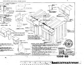 Burlington Northern Engineering Drawing, Wastewater Treatment Facility at Interbay, Washington, 1968