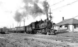 Pacific Coast Railroad freight train at Renton, Washington in 1951.