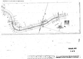 Plat Map of Northern Pacific Facilities at Weed, Montana, undated