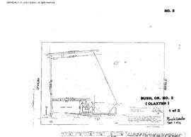 Plat Map of Oregon Electric Railroad Facilities at Bush/Claxter, Oregon, 1967