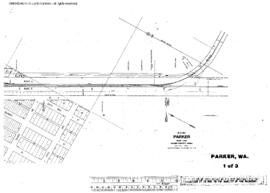 Plat Map of Northern Pacific Facilities at Parker, Washington, 1934