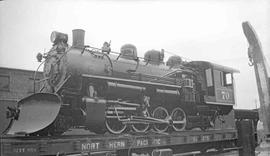 White Pass & Yukon Railroad Steam Locomotive Number 70 at South Tacoma, Washington, circa 1943.