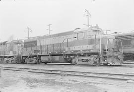 Great Northern Railway diesel locomotive number 2519 at Auburn, Washington on March 16, 1970.