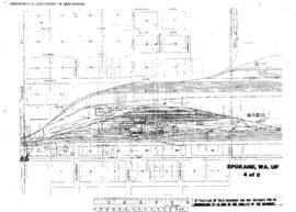 Plat Map of Union Pacific Facilities at Spokane, Washington, undated