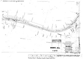 Plat Map of Northern Pacific Facilities at Busby, Washington, 1916