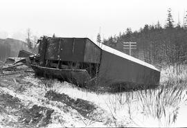 Burlington Northern accident at Index, Washington in 1975.