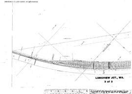 Plat Map of Northern Pacific Facilities at Longview Junction, Washington, 1946