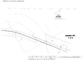 Plat Map of Northern Pacific Facilities at Quinns, Montana, 1945