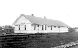 Great Northern Depot at Choteau, Montana, undated