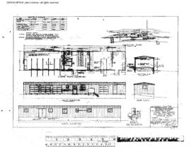 Northern Pacific Engineering Drawing, Signal and Section Crew Building at Superior, Montana, 1969