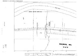 Plat Map of Great Northern Facilities at Dulwich, Washington, 1916