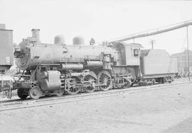 Northern Pacific steam locomotive 2166 at Brainerd, Minnesota, in 1952.