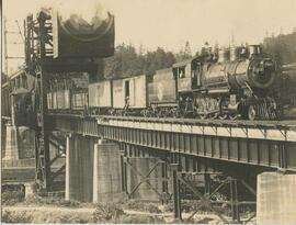 Great Northern Railway steam locomotive 1099 at Ballard, Washington, undated.