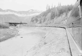 Northern Pacific Vista-Dome North Coast Limited near Easton, Washington, in 1963.