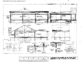Northern Pacific Engineering Drawing, Freight House at Kennewick, Washington, 1940