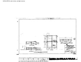 Northern Pacific Engineering Drawing, Stockyard at Bozeman, Montana, 1956