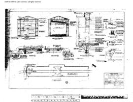 Northern Pacific Engineering Drawing, Wheel Truing Building at Livingston, Montana, 1976
