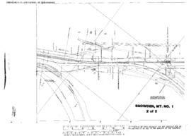 Plat Map of Great Northern Facilities at Snowden, Montana, 1929