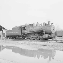 Northern Pacific steam locomotive 1111 at Everett, Washington, in 1957.