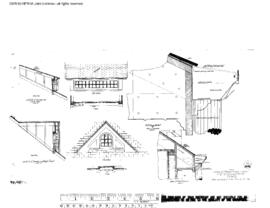 Northern Pacific Engineering Drawing, Depot at Ellensburg, Washington, 1909