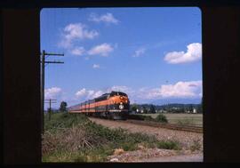 Great Northern Diesel Locomotive 361C at Silvana, Washington, undated