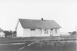 Great Northern Depot at Larson, North Dakota, 1968