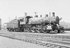 Northern Pacific steam locomotive 1264 at Pasco, Washington, in 1953.