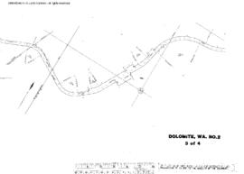 Plat Map of Great Northern Facilities at Dolomite, Washington, 1943