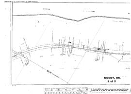 Plat Map of Oregon Trunk Facilities at Moody, Oregon, 1916