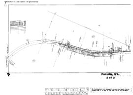 Plat Map of Northern Pacific Facilities at Fallon, Washington, undated