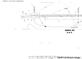 Plat Map of Great Northern Facilities at Hardy, Montana, 1938