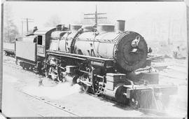 Northern Pacific steam locomotive 3005 at Lester, Washington, circa 1912.
