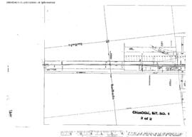 Plat Map of Great Northern Facilities at Chinook, Montana, 1963