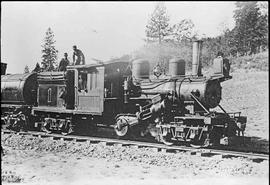 Unidentified Steam Locomotive Number 1 at Wieser, Idaho, circa 1925.