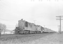 Burlington Northern diesel locomotive 1915 at Puyallup, Washington in 1970.