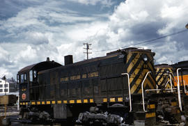 Spokane, Portland and Seattle Railway diesel locomotive 20 at Portland, Oregon in 1962.