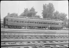 Northern Pacific Railroad Coach Number 1300 at Seattle, Washington, circa 1944.
