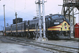 Northern Pacific Diesel Locomotive 7009A at Spokane, Washington, 1968