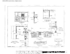 Great Northern Engineering Drawing, Depot at Northport, Washington, 1916