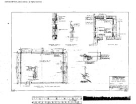 Northern Pacific Engineering Drawing, Freight House at Walla Walla, Washington, 1965