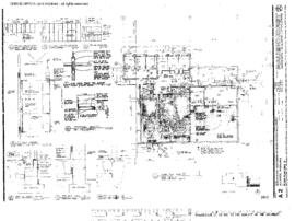 Chicago, Burlington and Quincy Engineering Drawing, Division Office Building at Alliance, Nebrask...
