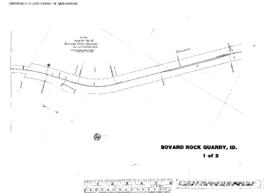 Plat Map of Northern Pacific Facilities at Bovard Rock Quarry, Idaho, 1922