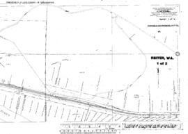 Plat Map of Great Northern Facilities at Reiter, Washington, 1947