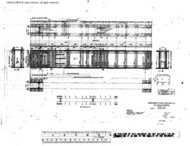 Northern Pacific Engineering Drawing, Box Girders at South Bend, Washington, 1915