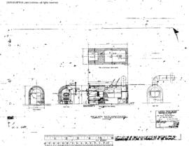 Northern Pacific Engineering Drawing, Roundhouse, Frame 125 Foot  at Yakima, Washington, 1933